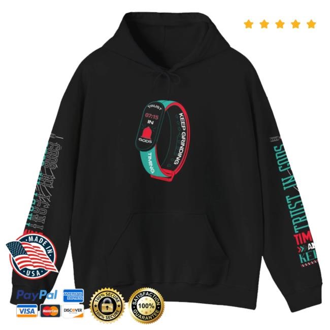 Official Homebless Apparel Merch Trust In God's Timing Sweatshirt