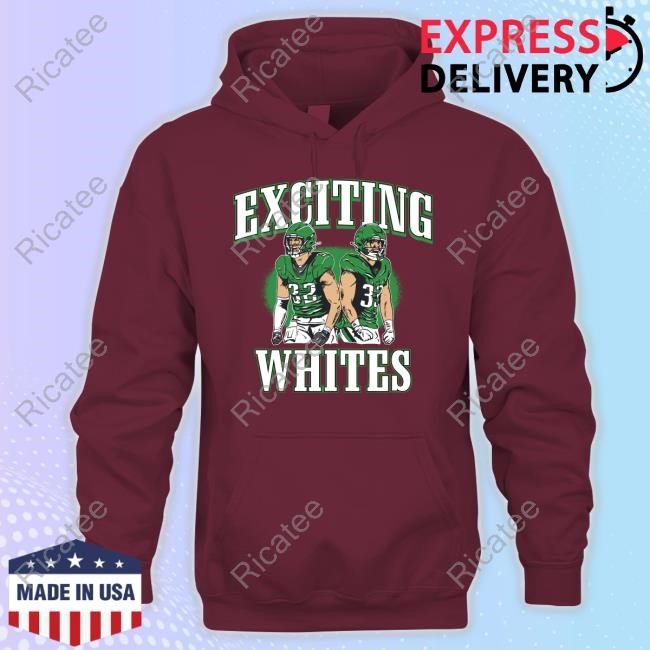 Exciting Whites Crewneck Sweatshirt Exciting Whites Reed Blankenship & Cooper Dejean Eagles Shirt
