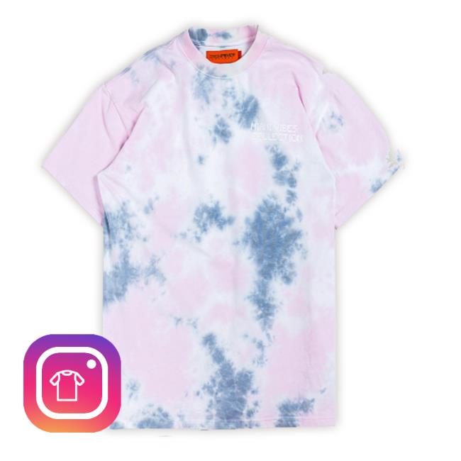 Cloud Tie-Dye Miami Vibes Pink T-Shirt