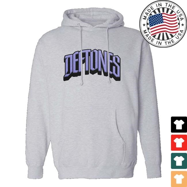 Shop Deftones Store Tack Twill Logo Applique Crewneck Sweatshirt