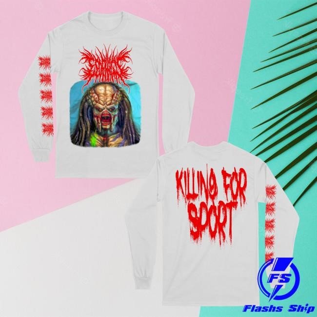 Reality Fade Merch Esophagus 'Killing For Sport' White Unisex Sweatshirt