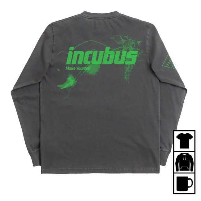 Incubushq Merch Store Incubus Make Yourself Black Crewneck Sweatshirt