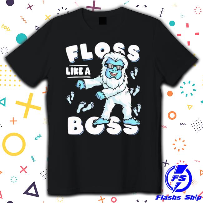 Yeti Floss Like A Boss Abominable Funny Dance Boy Kids shirt
