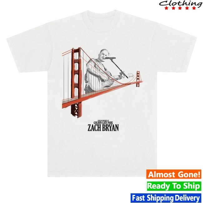 Zach Bryan Merch Shop Store Golden Gate Park Bridge Shirt Zach Bryan Merch Shop Store Golden Gate Park Bridge Long Sleeve Shirt