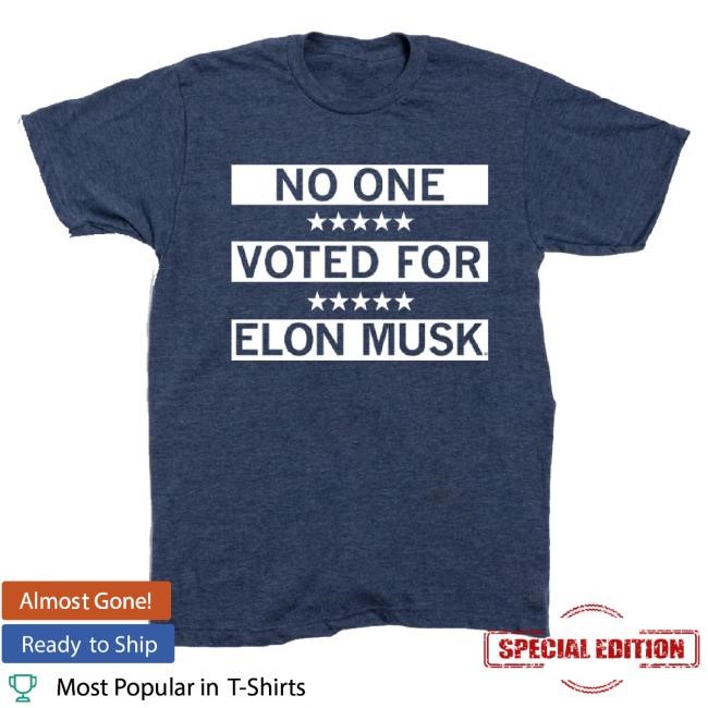 Official Raygun Merch No One Voted For Elon Musk Shirt