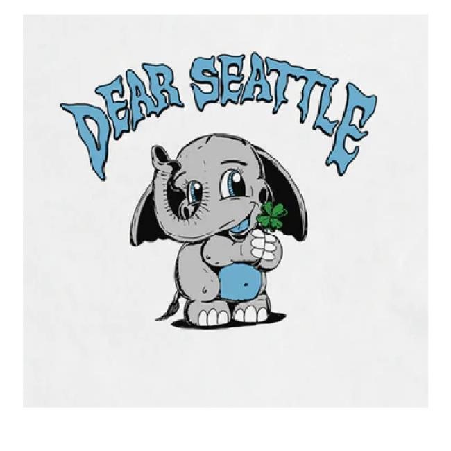 Official Merch Jungle Merch Dear Seattle Lucky Elephant New Shirt