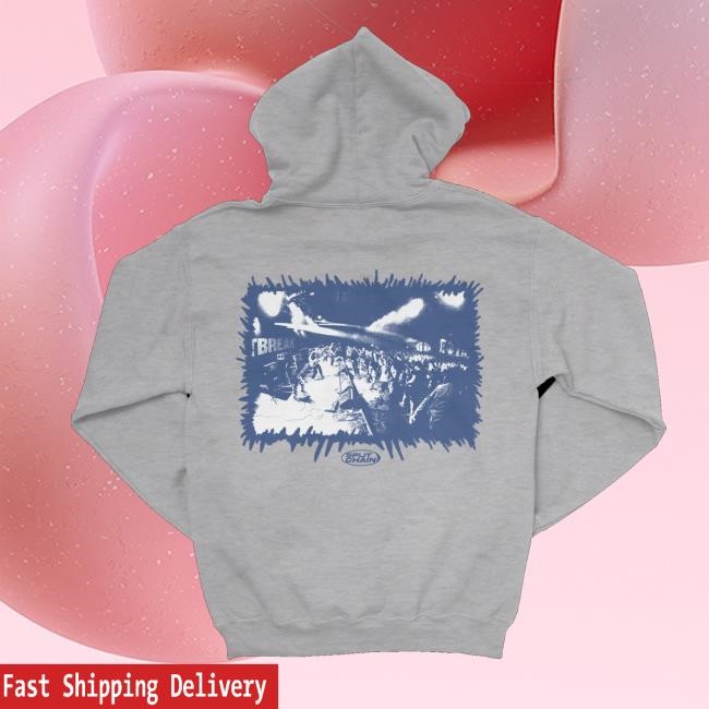 Downright Merch Split Chain Logo Long Sleeve T Shirt