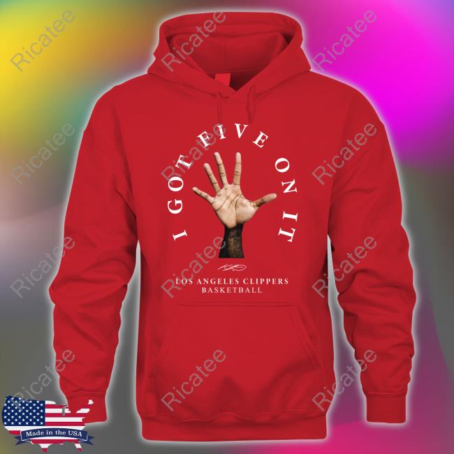 I Got 5 On It Los Angeles Clipset Basketball Tee Shirts