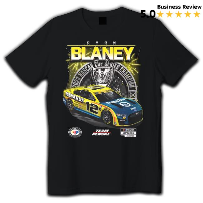 Trending Ryan Blaney Team Penske Black 2023 Nascar Cup Series Champion New Shirt