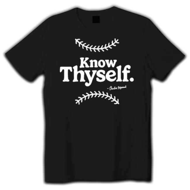 Official Hog Island Press Know Thyself Charlie Manuel Sweaters