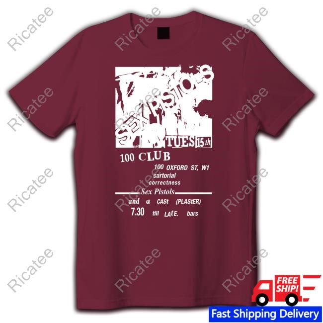 Louis Wearing Sex Pistols Tues 15Th 100 Club Hoodie Sweatshirt