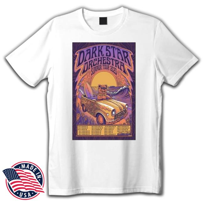 Official Dark Star Orchestra Summer Tour 2023 Poster Shirt