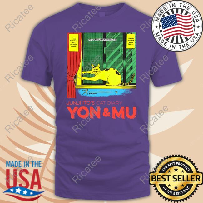 Junji Ito's Cat Diary Yon & Mu Yon's Great Escape T Shirt