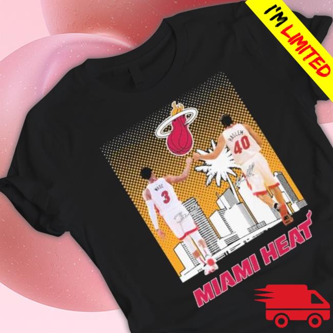 Wade And Haslem Miami Heat Skylines 2023 Signatures shirt
