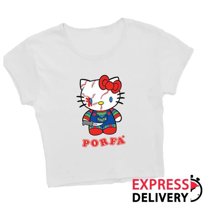 Official Porfa Fall 2024 Merch Store Porfa Hello Chucky Tee - White Shirts