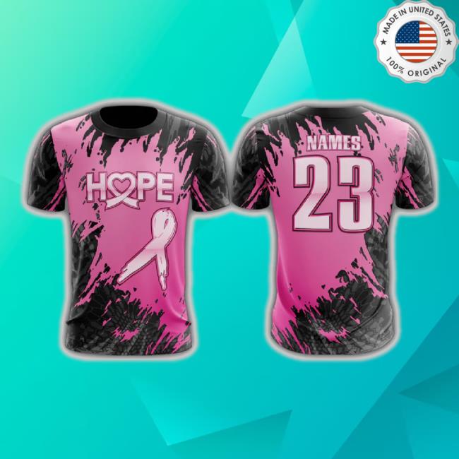 Breast Cancer Awareness - Hope - Short Sleeve Jersey - Pink/Black Camo (Customized Buy-In) Sweatshirt