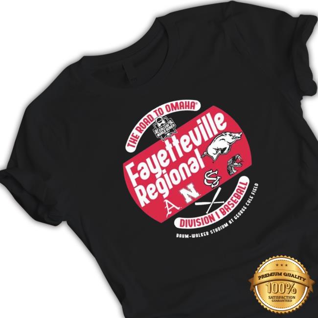 Arkansas 2023 Ncaa 4 Team Fayetteville Regional shirt, hoodie, tank top, sweater and long sleeve t-shirt
