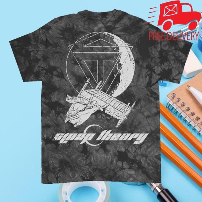 Sleep Theory Merch Shop Moon Crystal Black Dye New Shirt