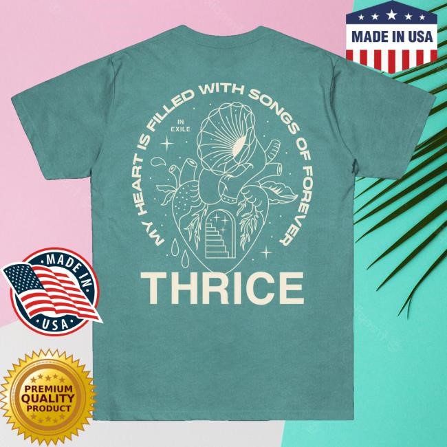 Original Thrice Merch Store Songs Of Forever Hooded Sweatshirt