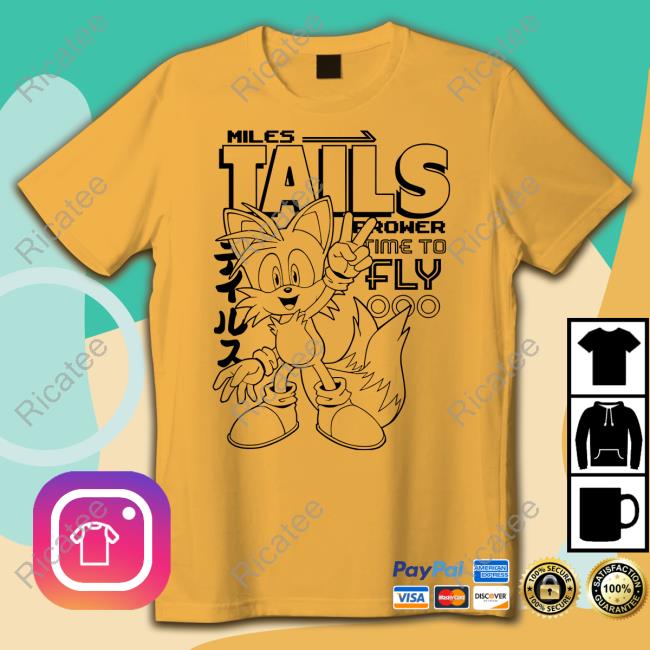 Austin Ahern Miles Tails Prower Time To Fly Hoodied Sweatshirt