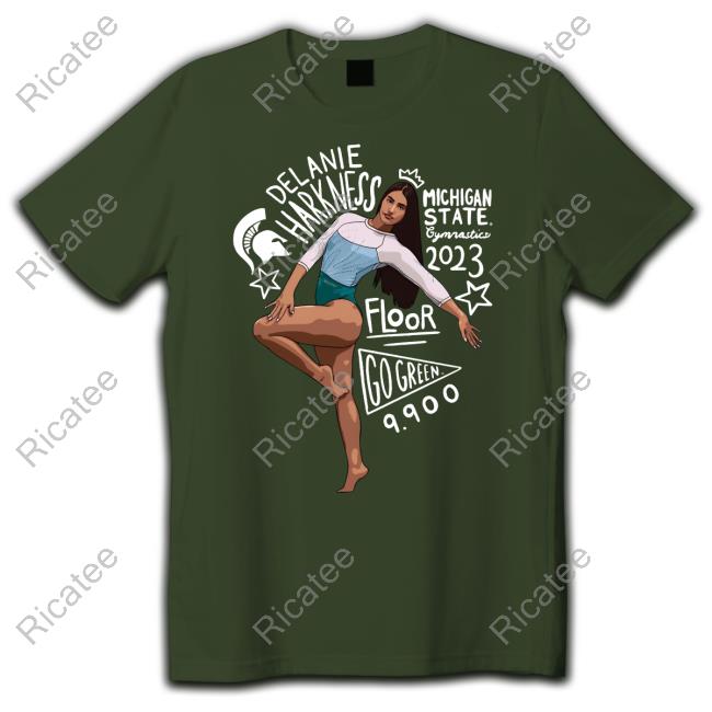 Delanie Harkness Michigan State 2023 Floor Go Green 9900 Shirts