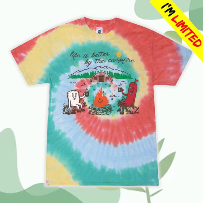 Trending Nurtured By Nature Studio Shop Life Is Better By The Campfire Kids Tie Dye Graphic Tee