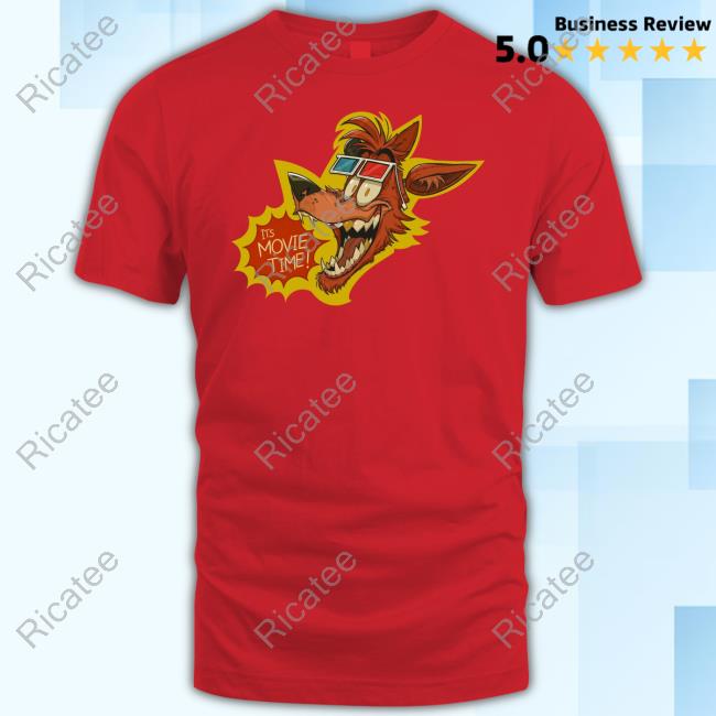 Five Nights At Freddy's It's Movie Time Hoodie Sweatshirt Furrllow Fnaf It's Movie Time Shirt