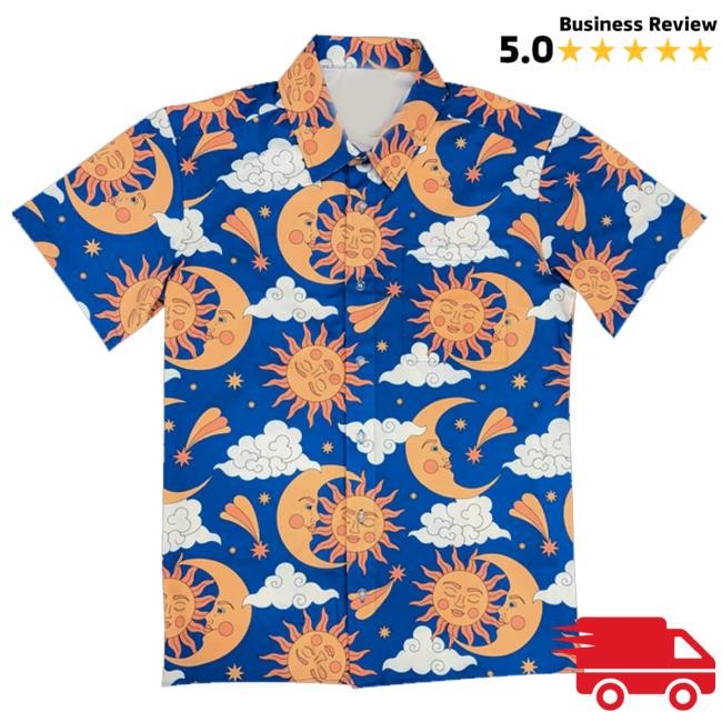 Official Sleepy Peach Merch The Celestial Skies Button Up shirt
