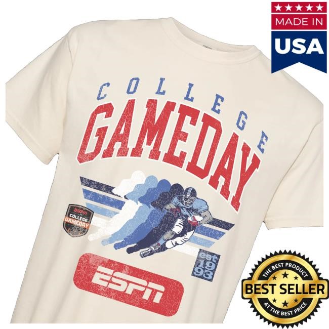 Espn Merch Shop Store College Gameday Retro Running Back Tee Shirt