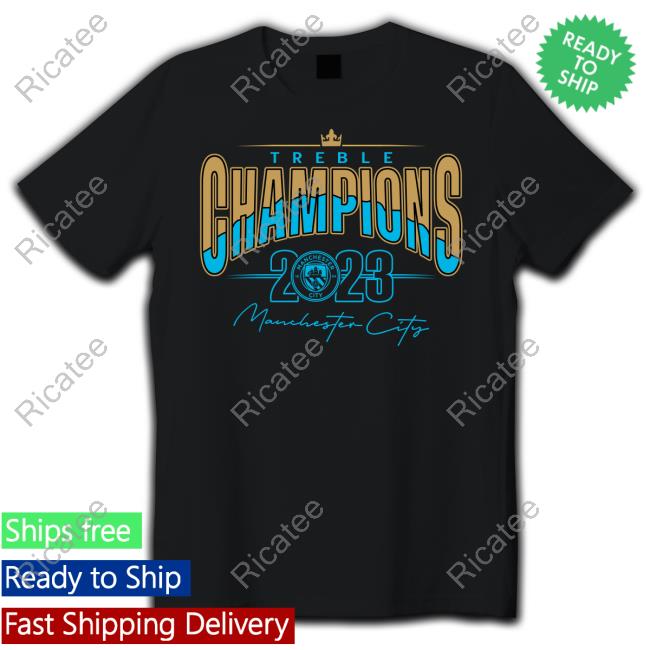 Manchester City 2023 Treble Champions Hoodie