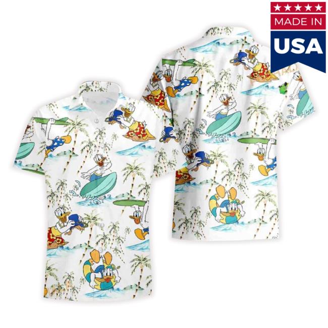 Donald Duck Surfing Summer Funny Hawaiian Tee – Bring Your Ideas, Thoughts And Imaginations Into Reality Today