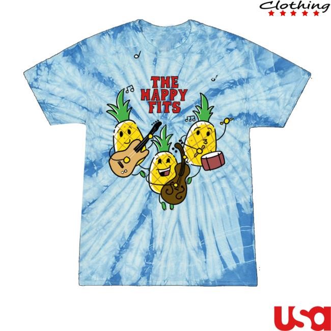Thehappyfits Merch Pineapple Band Dye T-Shirt