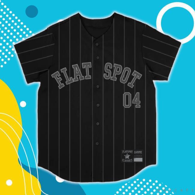Original Flatspot Records Merch Store Flatspot Records - Baseball Jersey Tee Flatspotrecords Shop