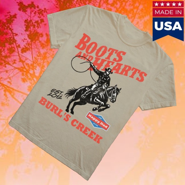 Official Happy Dad Merch Happy Dad X Boots & Hearts Lasso Hoodie