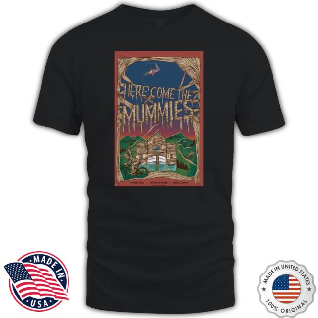 Here Come The Mummies Boulder Colorado 9Th Sept 2023 Poster Long Sleeve Tee Shirt