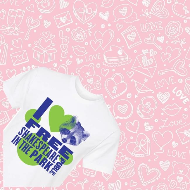 Official Broadway Merchandise Shop Store I Free Shakespeare In The Park Raccoon Tee