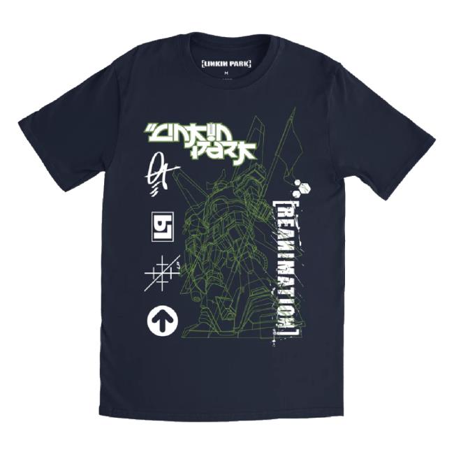 Trending Linkin Park Merch Store Reanimation Robot Sketch Navy Unisex Sweatshirt Linkinpark Shop