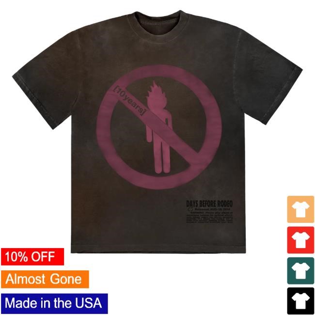 Official Travisscott Merch Store Days Before Rodeo Box Set Ii Tee Shirt