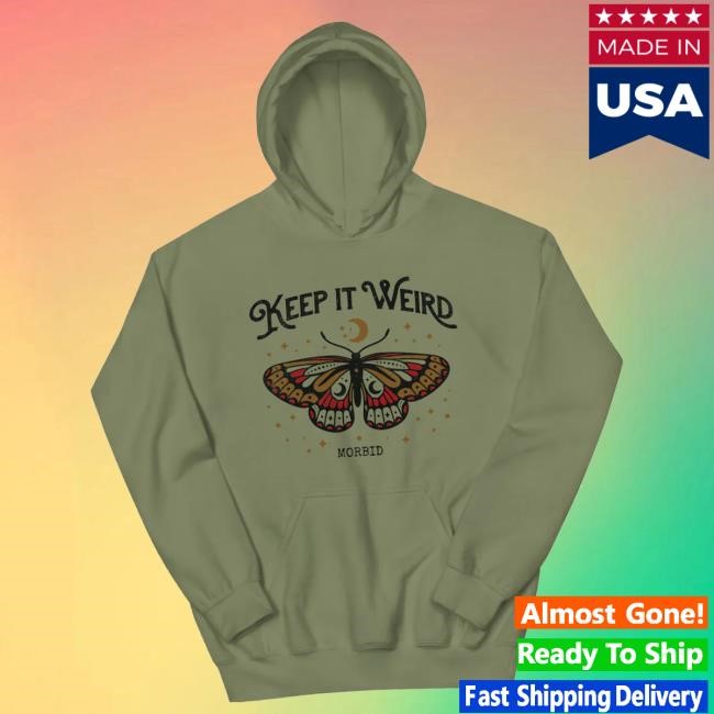 Trending Wondery Shop Merch Morbid Keep It Weird Moth Long Sleeve Shirt