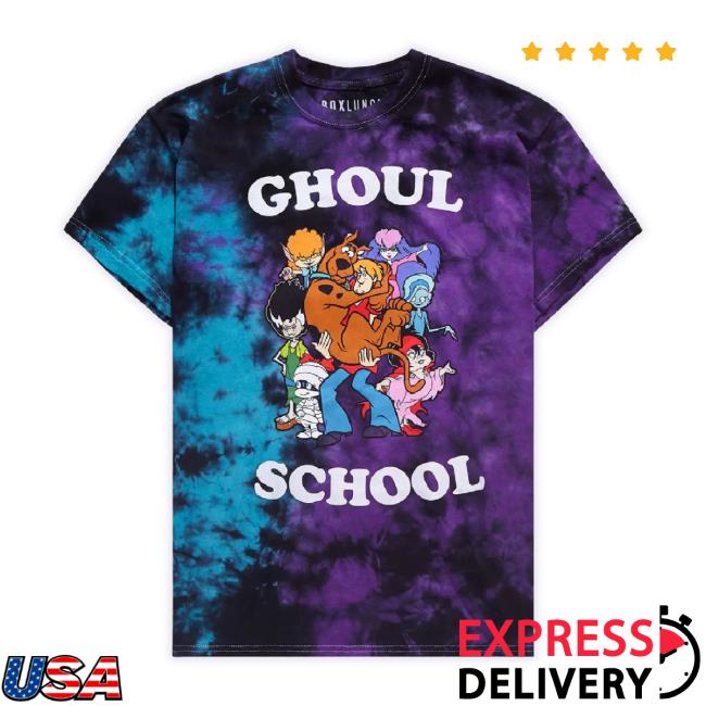 Official Scooby-Doo Ghoul School Tie-Dye Hoodie Sweatshirt Boxlunch Exclusive