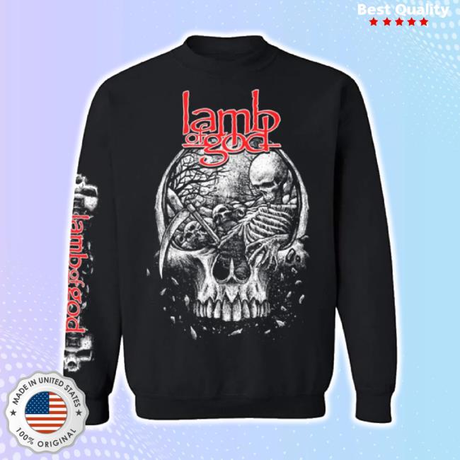 Trending Lamb Of God Merch Store Tomb Skull Long Sleeve Tee Lamb Of God Apparel Clothing Shop