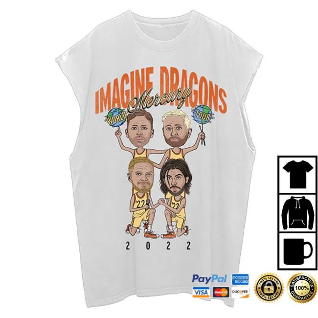 Imagine Dragons Music Merch Store Mercury Tour Cartoon Muscle Hoodie