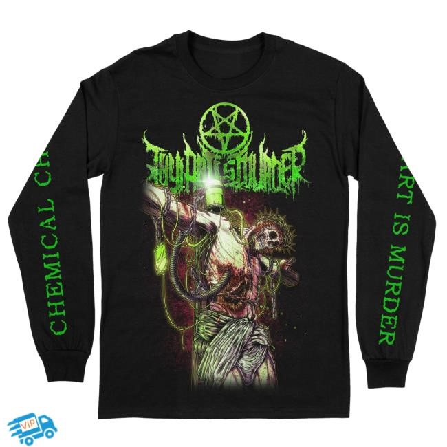 Official Indiemerchstore Merch Thy Art Is Murder Chemical Christ Longsleeve Crewneck Sweatshirt