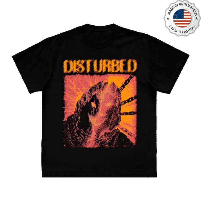 Original Disturbed Chains 2024 Tour Cities T-Shirt Disturbed Apparel Clothing Shop