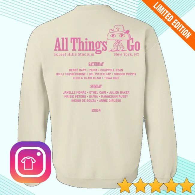 All Things Go Festival Merch Rodeo Boomfy Nyc Lineup Shirts Allthingsgomerch