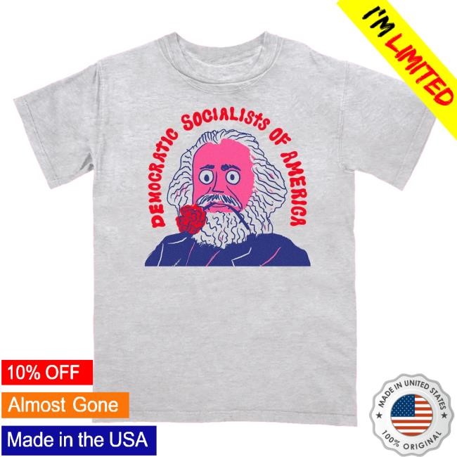 Socialists Merch Store Marx Rose Crewneck Sweatshirt