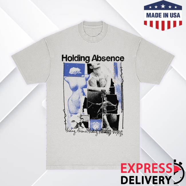 Official Holding Absence Merch Store Holding Absence Montage Hoodie Sweatshirt- White Holdingabsence Shop