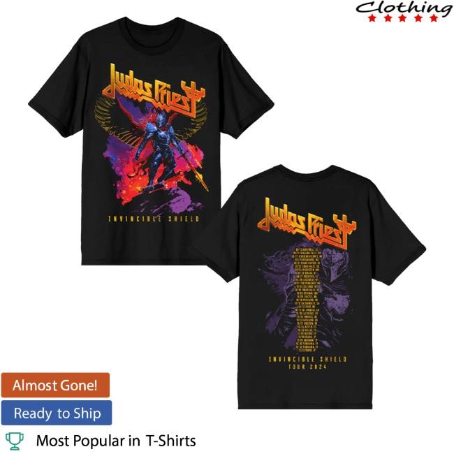 Shop Judaspriest Invincible Shield Tour Itin T Shirt Shop Judaspriest Invincible Shield Tour Itin Hoodie