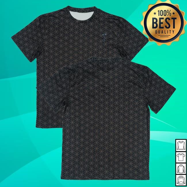 Grassroots California Merch Flower Of Life Black Long Sleeve T Shirt