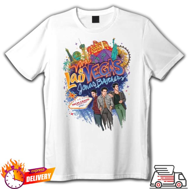 Jonas Brothers Las Vegas Long Sleeve Tee Shirt